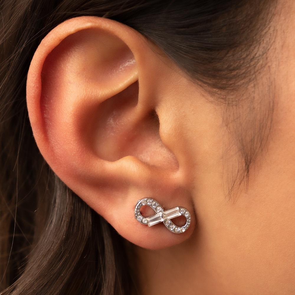 Infinity Silver Earrings